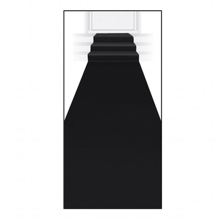 Beistle Company 50087-BK Black Carpet Runner - Black